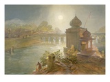 Indore, from 'India Ancient and Modern', 1867 (Colour Litho) Reproduction procédé giclée par William 'Crimea' Simpson