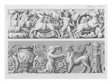 Designs for Classical Friezes, from 'Precision Book of Drawings', 1856 (Engraving) Giclee Print by  German