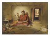 A Buddhist Monk, from 'India Ancient and Modern', 1867 (Colour Litho) Reproduction procédé giclée par William 'Crimea' Simpson