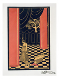 Tamara Karsavina (1885-1978) in the Title Role of 'Thamar', 1914 (Pochoir Print) Giclee Print by Georges Barbier