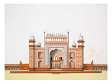 Entrance to the Taj Mahal (Colour Litho) Giclee Print by  German