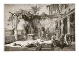 Tiberius at Capreae (Litho) Reproduction procédé giclée par  English