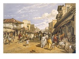 The Chitpore Road, from 'India Ancient and Modern', 1867 (Colour Litho) Giclee Print by William 'Crimea' Simpson