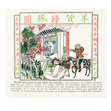 European Foreigners at the Gate of a Temple of Confucius Giclee Print by  Chinese