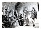 The Trial of Joan of Arc in Rouen (Engraving) Giclee Print by  French