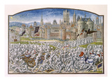 T.2 Fol.287 Victory of the Inhabitants of Ghent Led by Philipp Van Artevelde before Bruges in 1381 Giclee Print by  French