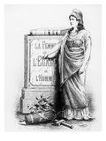 A Woman Is Equal to a Man, Printed by Lemercier and Co., Paris, 1881 (Litho) Giclee Print by  French
