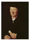 Portrait of an Old Man (Oil on Panel) Giclee Print by Joos Van Cleve