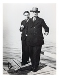 Alfred Cortot (1877-1962) and Gabriel Faure (1845-1924), Early 20th Century (B/W Photo) Giclee Print by  French Photographer