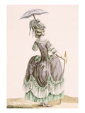 Back View of Lady's Grey Promenade Dress, Engraved by Dupin, Plate No.38 Giclee Print by Pierre Thomas Le Clerc