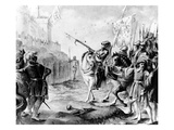 Joan of Arc Orders the English to Leave France, 1789 (Engraving) Giclee Print by  French