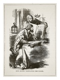 King Alfred Translating the Psalms (Litho) Giclee Print by  English