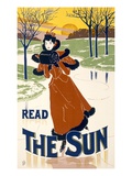 Read the Sun (Hand Coloured Litho) Giclee Print by  Liebler and Maass