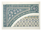 Wall Tiles of Sibyl D'Abd-El-Rahman Kyahya Reproduction procédé giclée par Emile Prisse d'Avennes