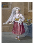 A Girl of Chios, Plate 74 Giclée-Druck von Jean Baptiste Vanmour