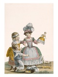 Children at Play, Engraved by Patas, Plate from 'Galeries Des Modes Et Costumes Francais' C.1778-87 Giclee Print by Pierre Thomas Le Clerc