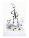 A Country Stroller, from 'L'Empire Des Legumes, Memoires De Curcurbitus' Giclée-Druck von Amedee Varin