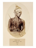 Rengma Naga, Marauding Hill Tribe, Assam, from 'The People of India', by J. Forbes Watson Giclee Print by  English Photographer