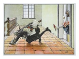 Dr. Aprill, with the Imperial Ban, 14th October 1757 (Colour Litho) Giclee Print by Richard Knoetel
