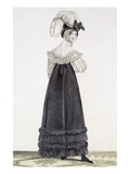 Lady in Velvet Morning Dress, Plate 24 from the 'Incroyable Et Merveilleuse' Giclee Print by Antoine Charles Horace Vernet