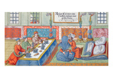 Marriage Scene, from a Manuscript on the Ottoman Empire, C.1600 (W/C on Paper) Giclee Print by  German