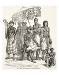 The King of Ashantee and His Guards (Litho) Giclee Print by  English