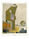 Salon, from 'Repertoire of Modern Taste', Published 1929 (Colour Litho) Giclee Print by Jacques-emile Ruhlmann
