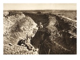 English Trench Between Bapaume and Arras (B/W Photo) Giclee Print by  German photographer