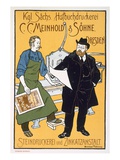 Pster Advertising C. C. Meinhold and Sons Lithographers, Dresden (Colour Litho) Giclee Print by Hermann Behrens