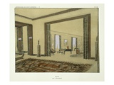 Salon, from 'Repertoire of Modern Taste', Published 1929 (Colour Litho) Giclee Print by Jacques-emile Ruhlmann
