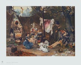 Behind the Curtain Collectable Print by Ludwig Knaus