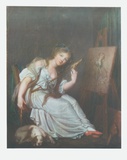 Girl with a Spindle Lámina coleccionable por Jean-Baptiste Greuze Girl with a Spindle Lámina coleccionable por Jean-Baptiste Greuze