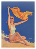 Sunshine Pin Up Girl c.1940s Art by Rolf Armstrong