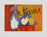 Je t'aime Poster by Robert Motherwell