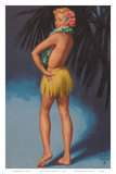Hula Pin Up Marylin Monroe c.1951 Print by E. Moran