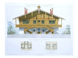 Convalescent Villa of Dr. R, from 'Town and Country Houses Based on the Modern Houses of Paris' Giclee Print by Leon Isabey