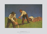 Reapers on the Mountain (Version I) Prints by Albin Egger-lienz
