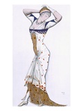 Design from a Fantasy of Modern Costume, 1912 (Colour Litho) Giclee Print by Leon Bakst