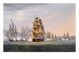 Capture of Le Sparviere, May 3rd 1810, from 'The Naval Achievements of Great Britain' Giclee Print by Thomas Whitcombe