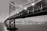 Bay Bridge at Night Posters by Aaron Reed