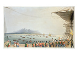 View from the Deck of the Upton Castle Transport, of the British Army Landing, 29th November 1810 Giclee Print by R. Temple