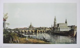 Dresden, from the right Bank of the Elbe Collectable Print by Canaletto 