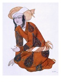 Costume Design for L'Adoration De Tcherepnine, 1922 (Colour Litho) Giclee Print by Leon Bakst