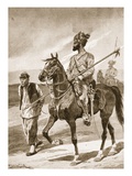 A Bengal Lancer and His Boxer Captive Giclee Print by Richard Caton Woodville