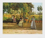 The Pergola, 1868 - Il Pergolato Affiches par Silvestro Lega