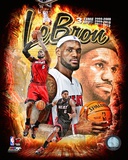 Lebron James 3 Time MVP Portrait Plus Photo