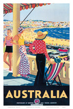 Australia Beach c.1929 Posters by Percy Trompf