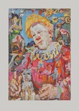 Clown witha Dog Reproductions pour les collectionneurs par Oskar Kokoschka