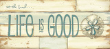 Life is Good Beach Print by Jo Moulton