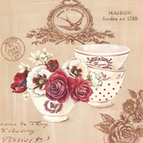 Parisian Flowers IV Print by Stefania Ferri